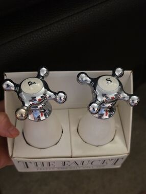 Faucet Shaped Pepper N Salt Mill Set